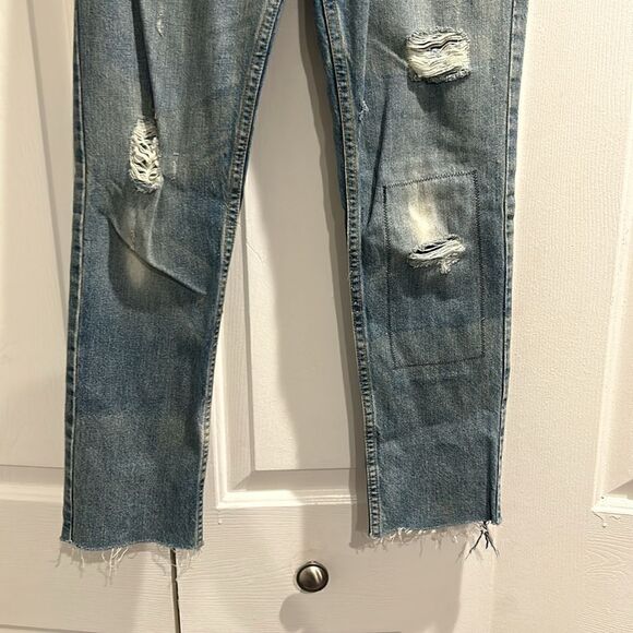 Re/Done Cropped Jeans, Size 24 - Picture 3 of 12